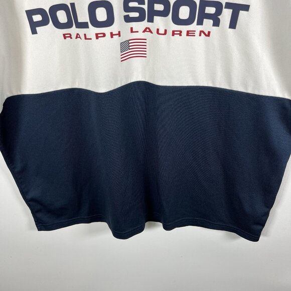 Polo Sport Performance Ralph Lauren Shirt Size Large Colorblock VTG Retro Style - Picture 4 of 11
